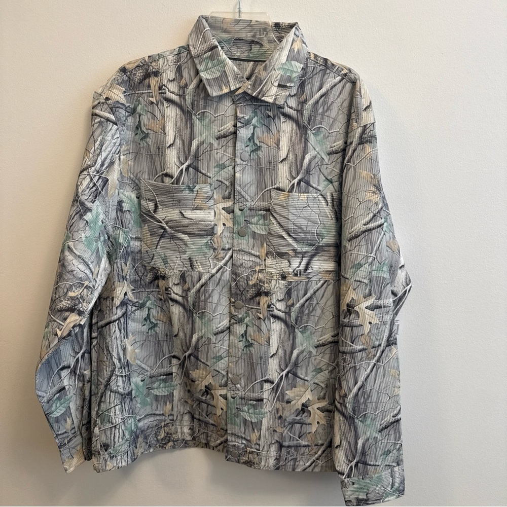Brand New Men’s Saints Studio Camouflage Full Button Jacket With Tags Attached